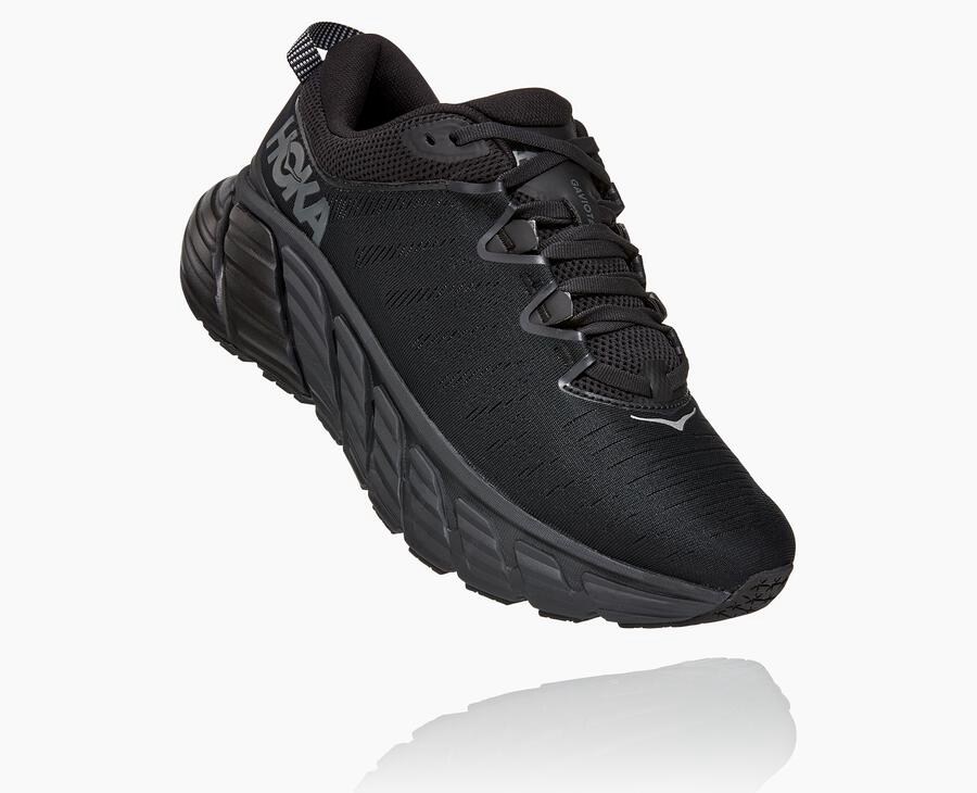 Hoka One One Gaviota 3 - Men's Running Shoes - Black - UK 130CZVOLI